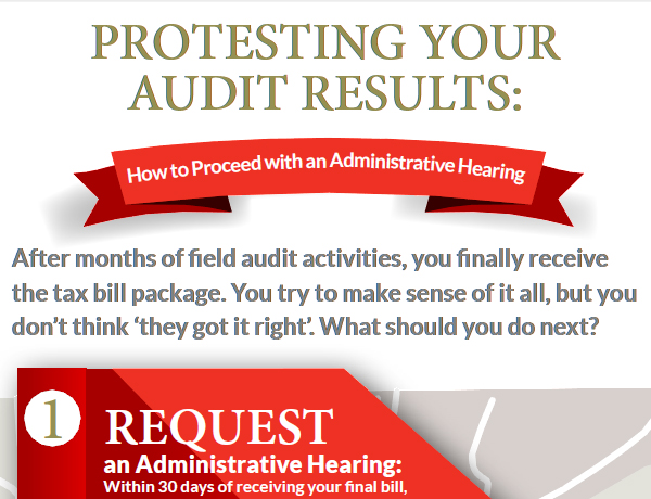 Protesting Your Audit Results: How to Proceed with an Administrative Hearing